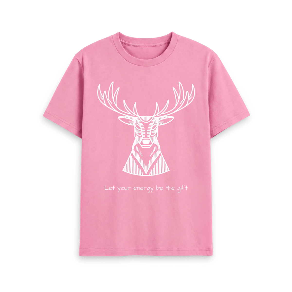 Rose Pink Printed T-shirt Front