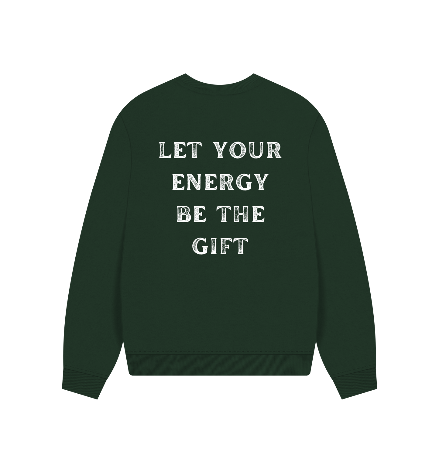 Evergreen Printed Sweater Back