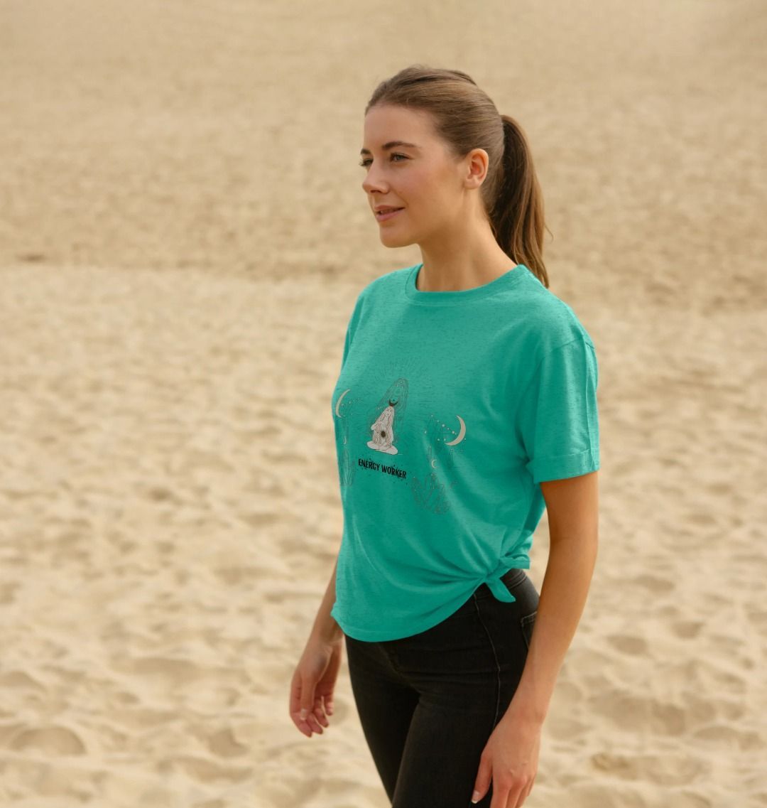 7. Crystal Energy Worker Organic Fitted Female T-shirt