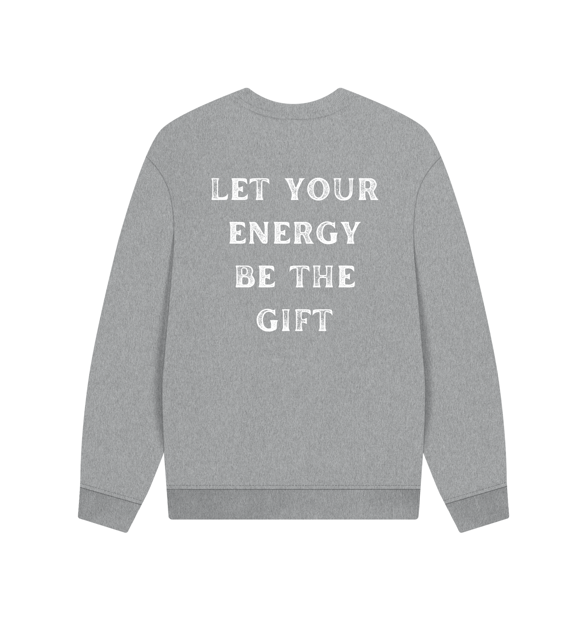 Athletic Grey Printed Sweater Back