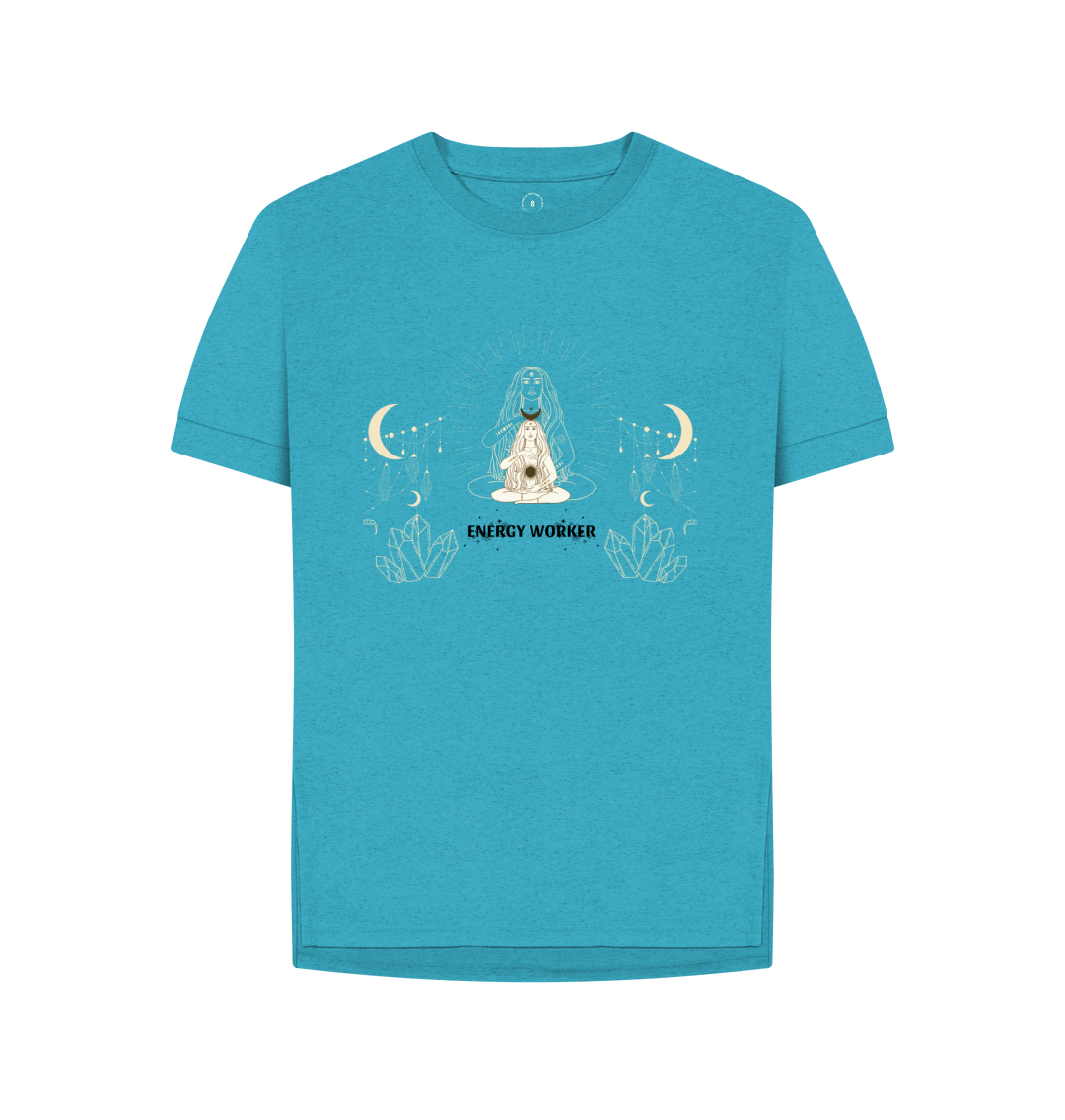 Ocean Blue Printed T-shirt Front