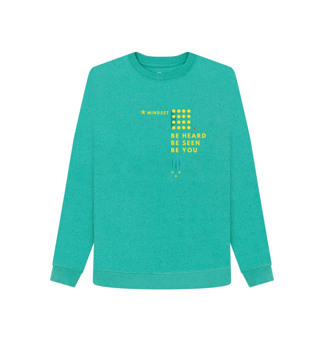 Seagrass Green Mindset Collection - Organic female jumper