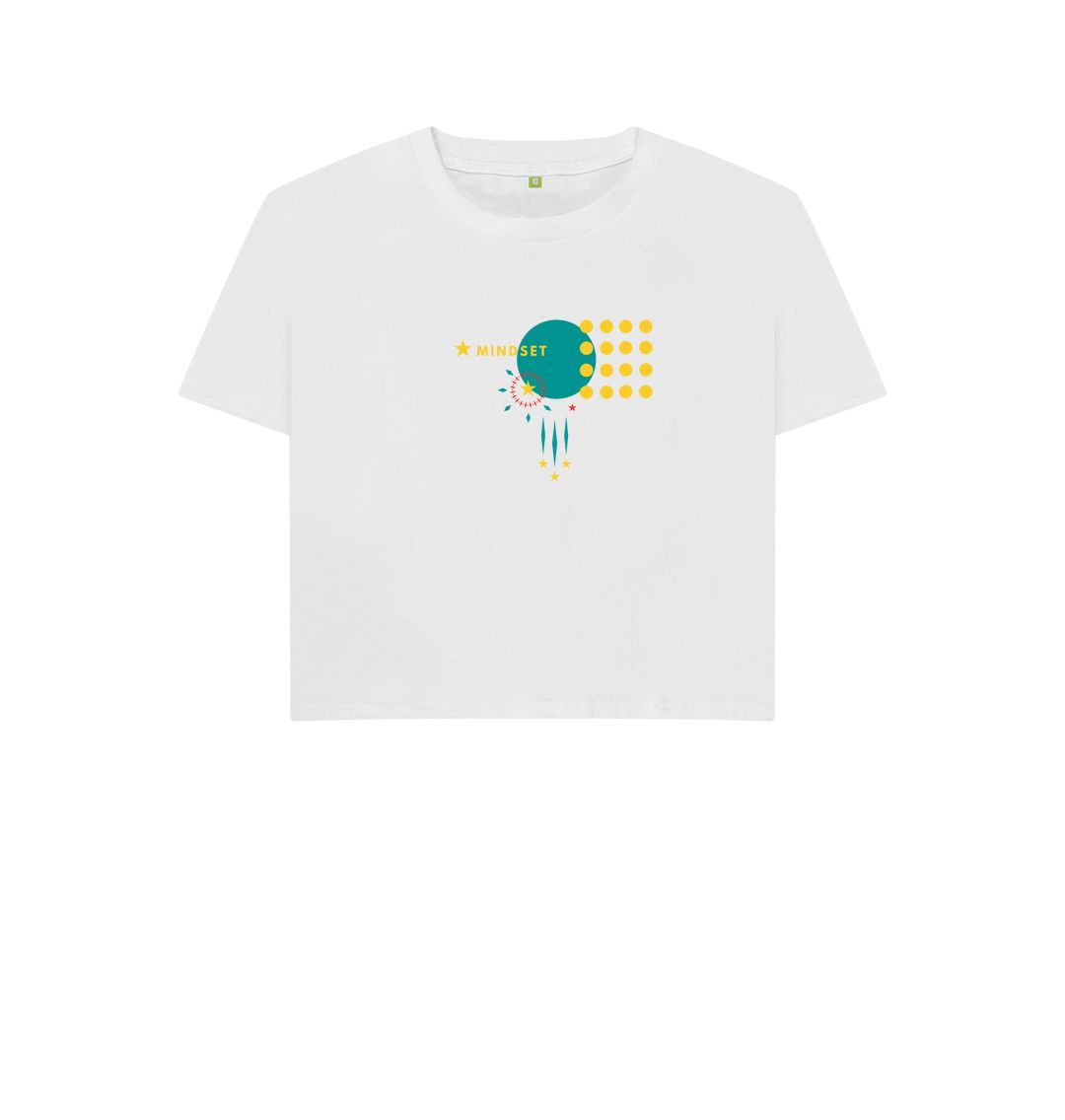 White Mindset collection - Organic female short T-shirt