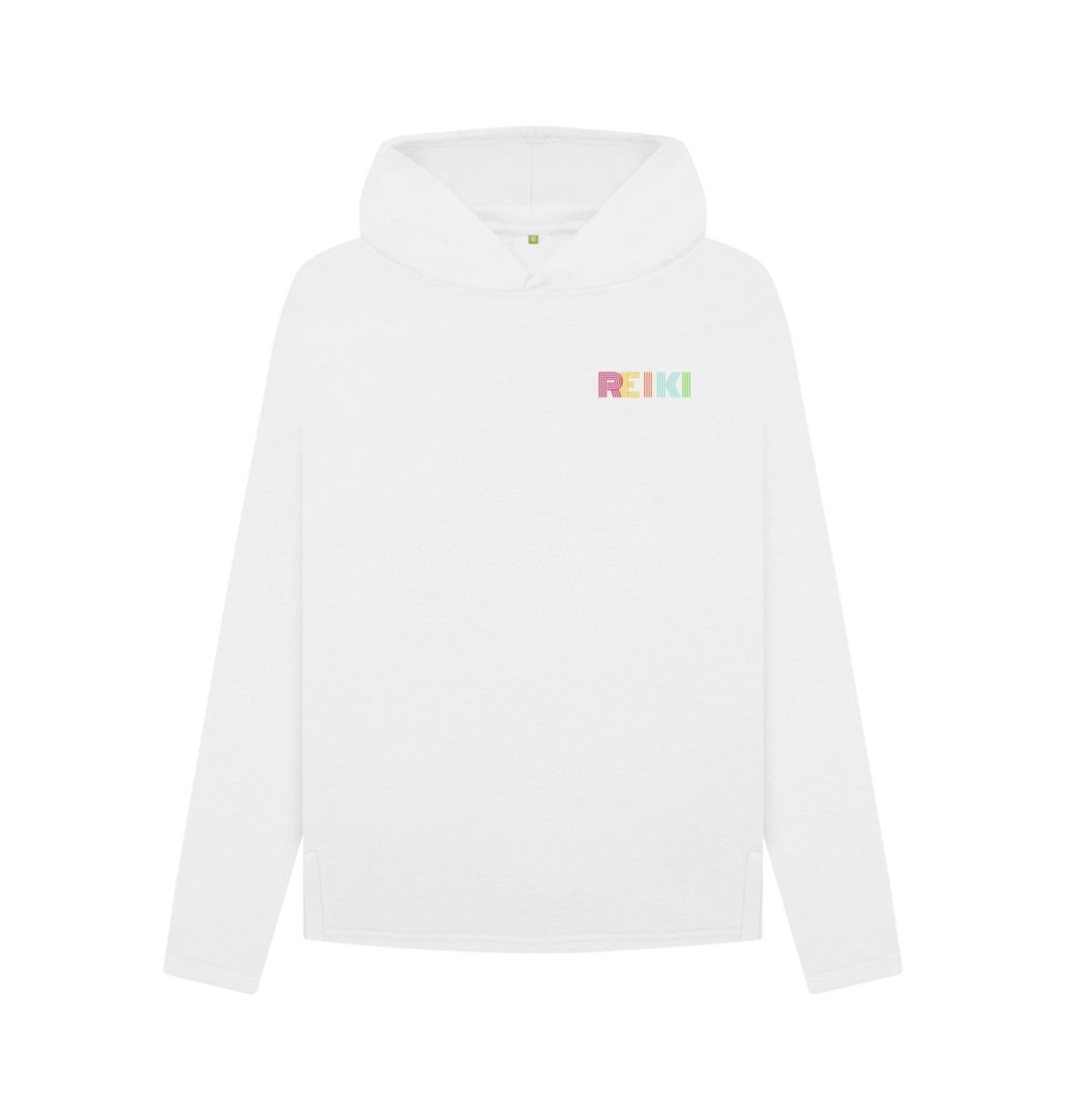 White REIKI Master - Organic Female Hoodie