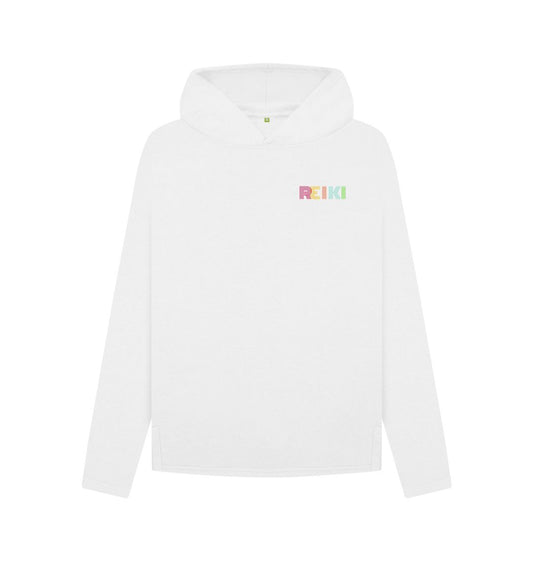 White REIKI Master - Organic Female Hoodie