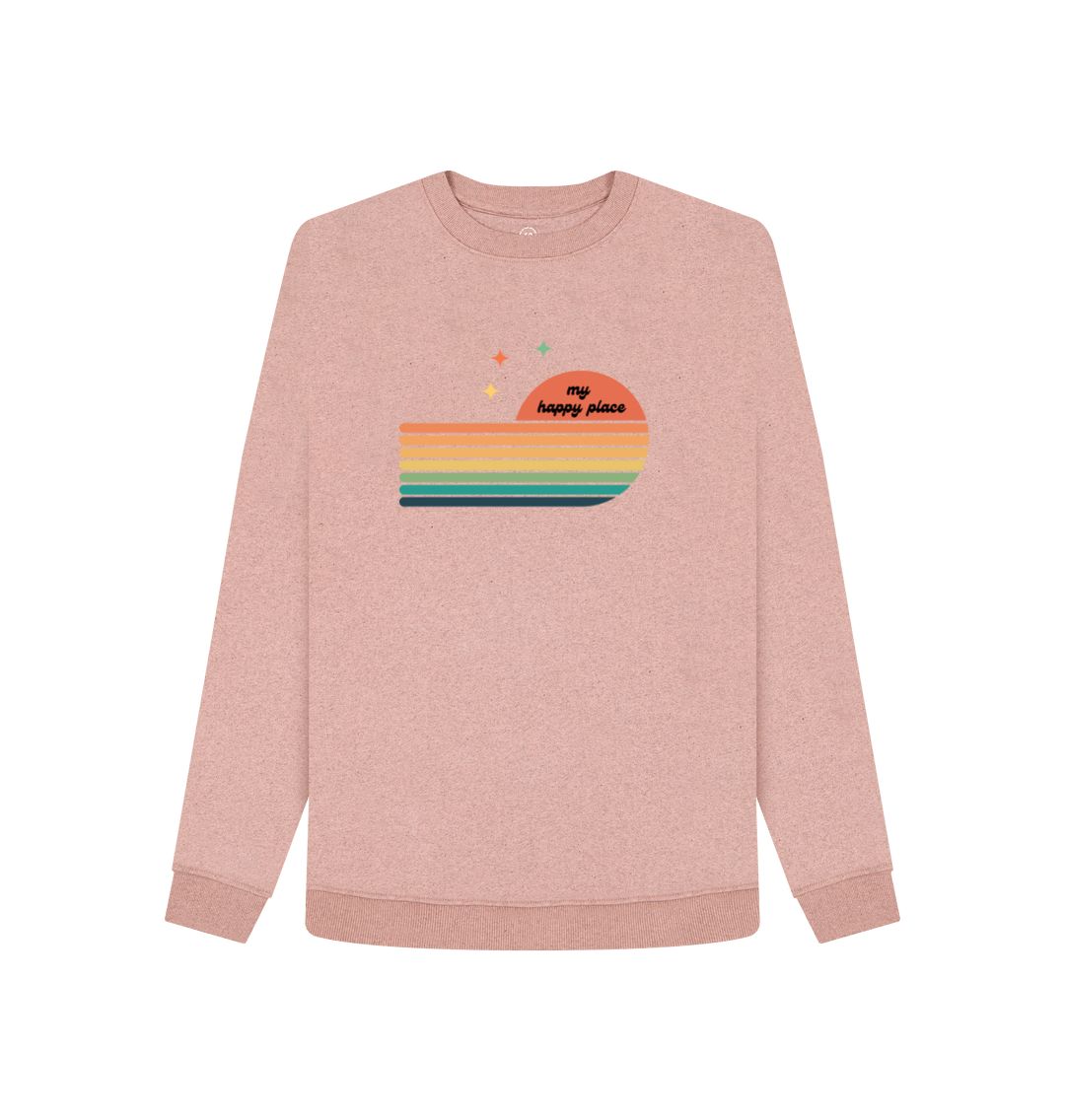 Sunset Pink Organic jumper - my happy place