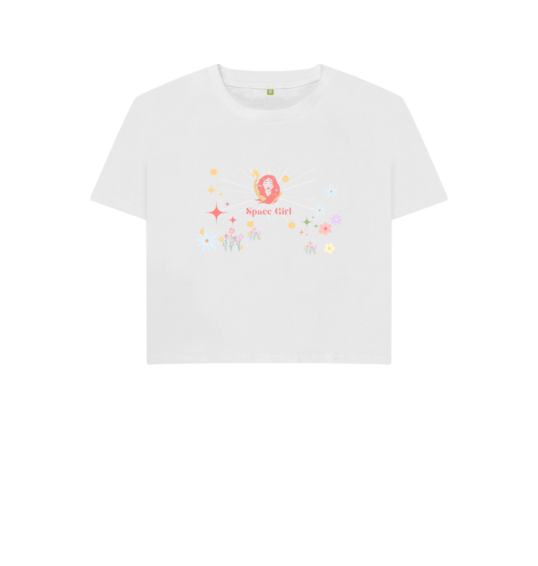 White Printed T-shirt Front