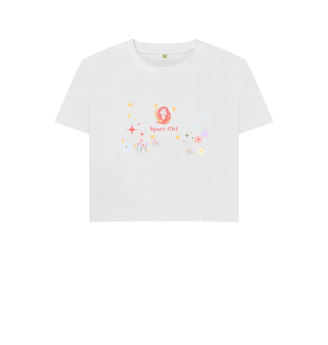 White Space Girl Collection  - Organic Female short  T - Shirt