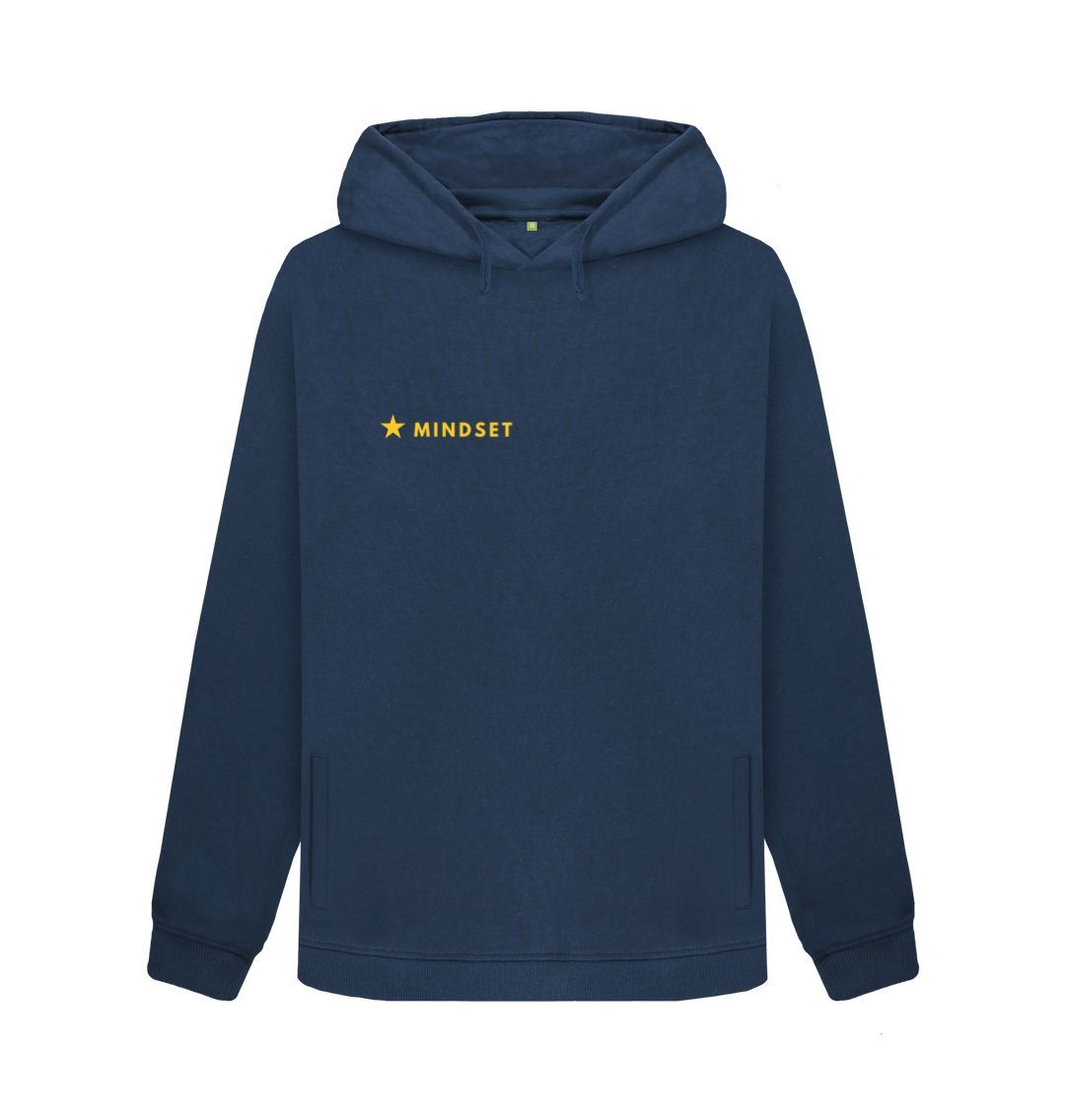 Navy Blue Mindset Collection - Organic Female Hoodie- Double sided- Be Brave, Be Bold, Be Beautiful