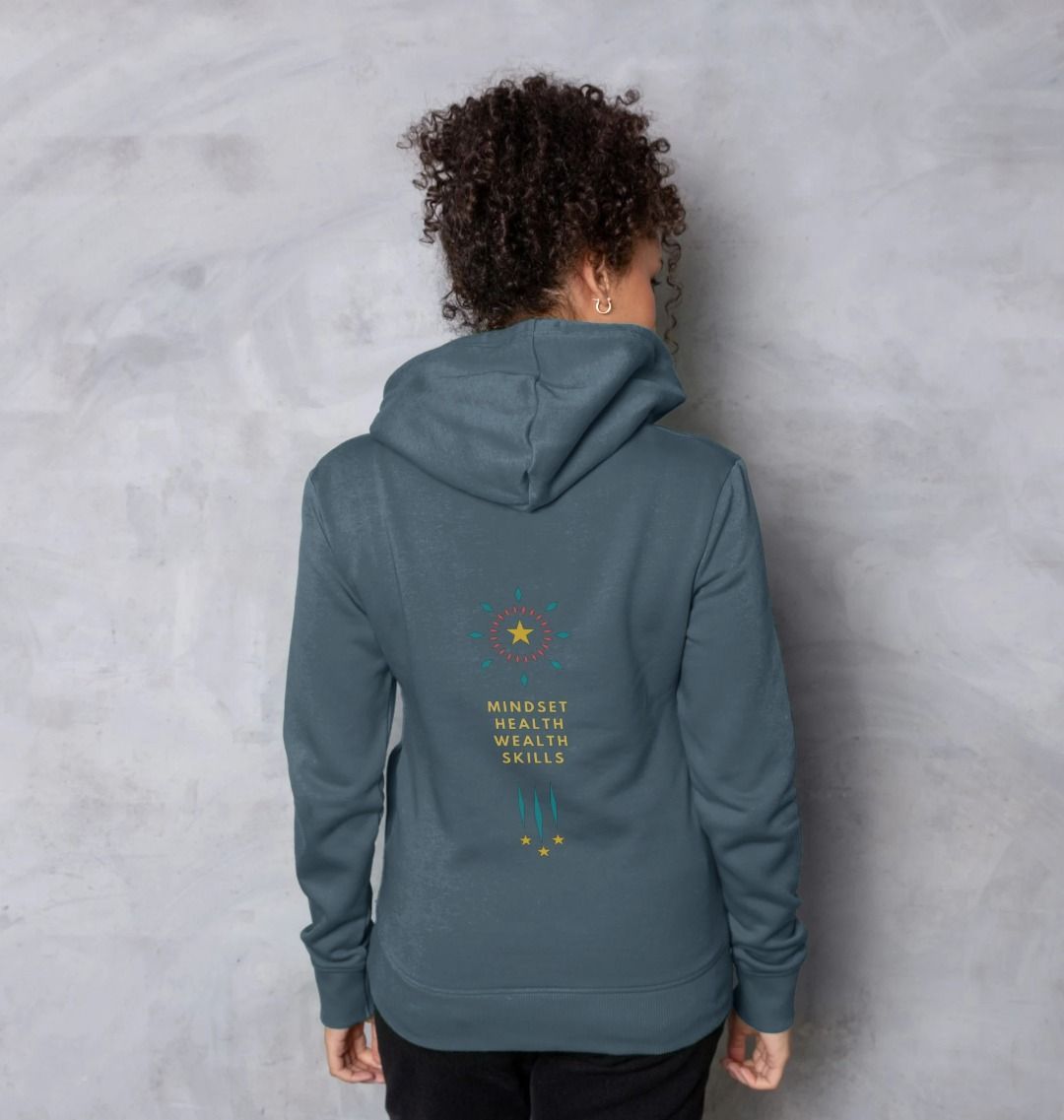 Mindset collection - Health, Wealth, Skills - Organic Woman's Hoodie
