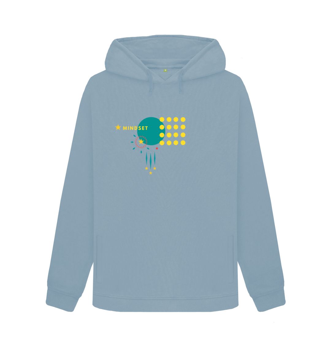 Stone Blue Mindset Collection - Bold, Bright Beautiful - Organic Female Hoody