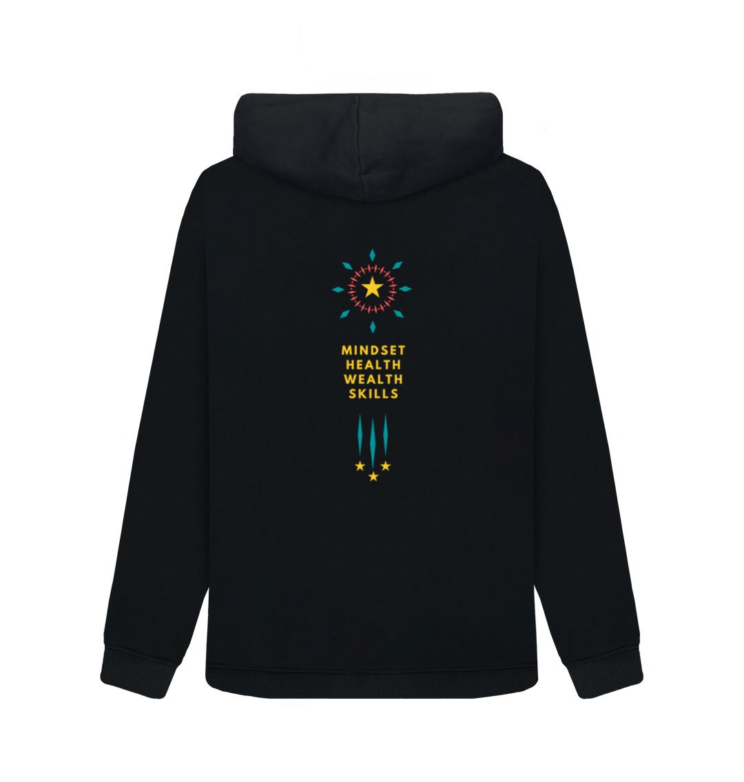 Organic jumper - Mindset collection - Health, Wealth, Skills - Organic Woman's Hoodie