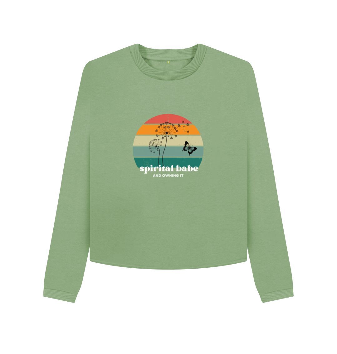 Sage Organic female short Jumper  - Spiritual babe and owning it