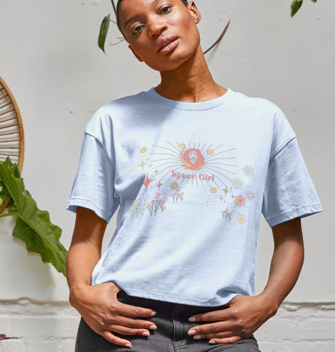 Space Girl Collection  - Organic Female short  T - Shirt
