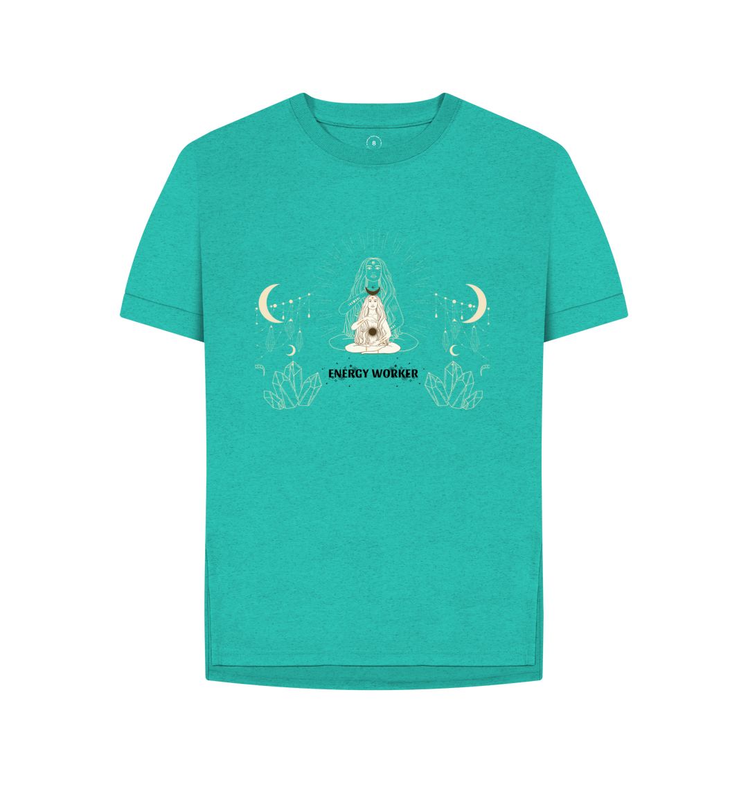 Seagrass Green Crystal Energy Worker fitted T female