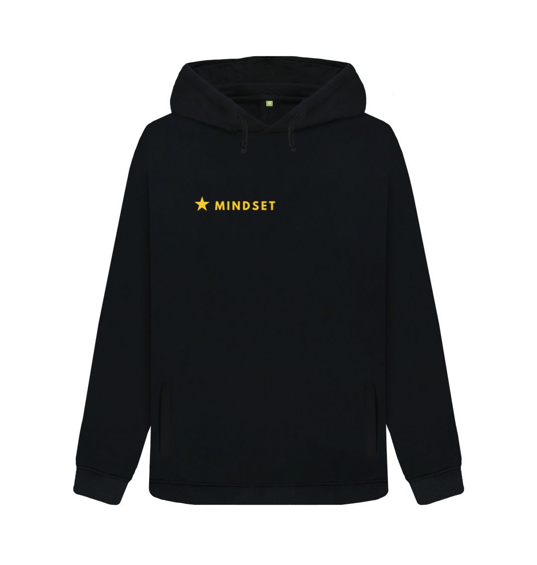 Black Organic jumper - Mindset collection - Health, Wealth, Skills - Organic Woman's Hoodie