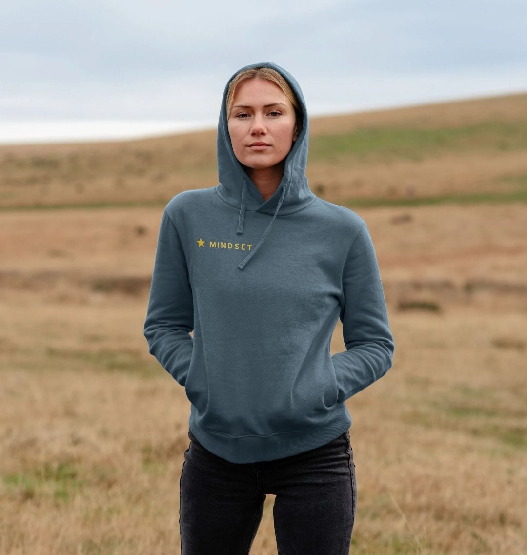 Organic jumper - Mindset collection - Health, Wealth, Skills - Organic Woman's Hoodie