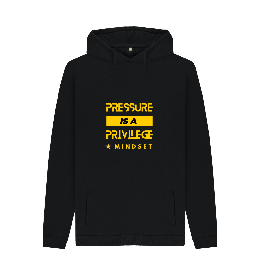 Black Printed Hoody Front