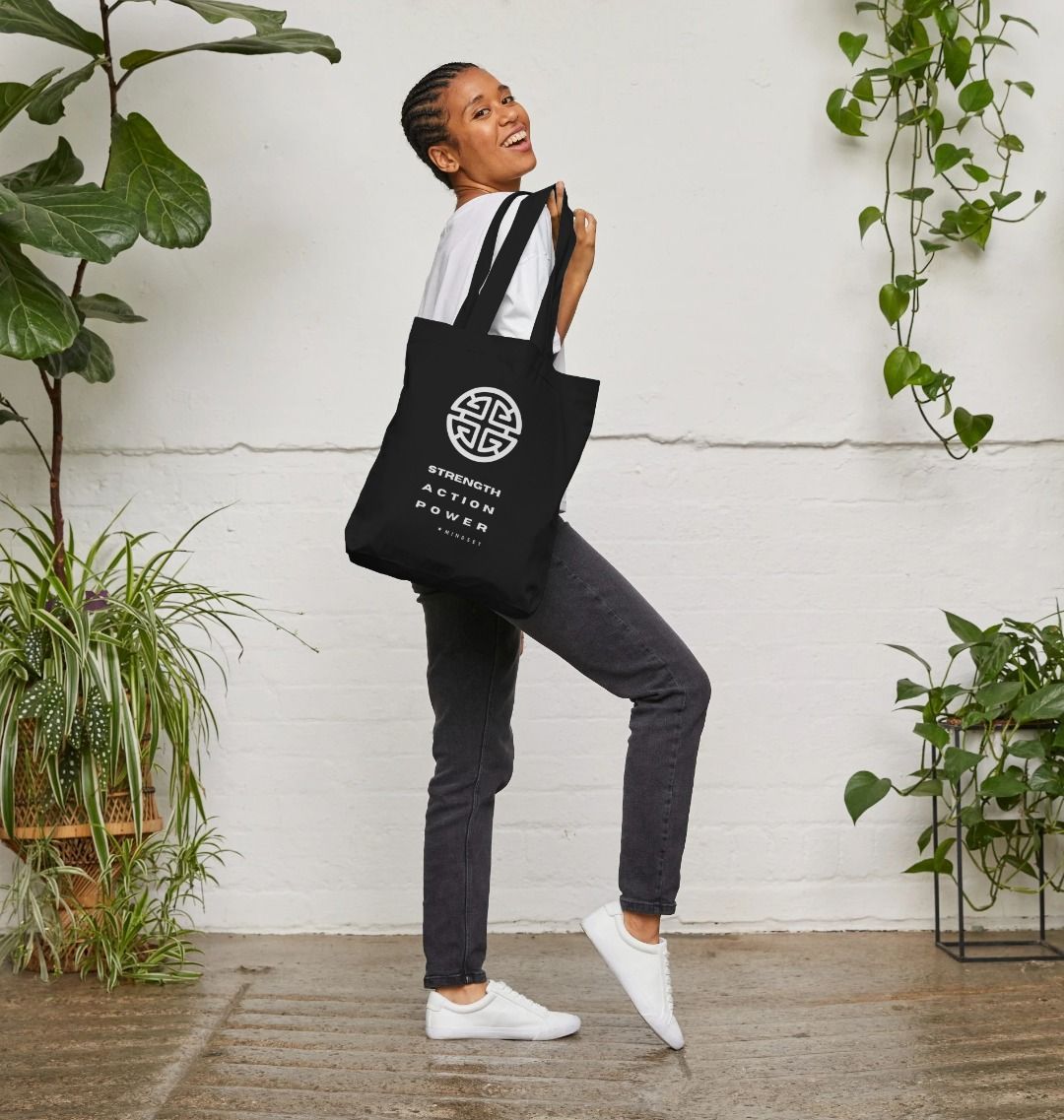 Mindset Collection - Strength Action Power Totes bag