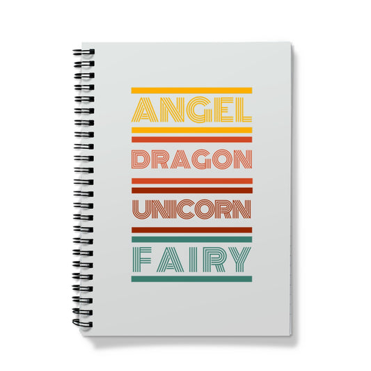 angel, dragon, unicorn, fairy Notebook