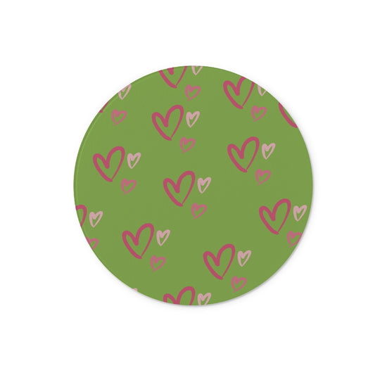 hearts Glass Chopping Board