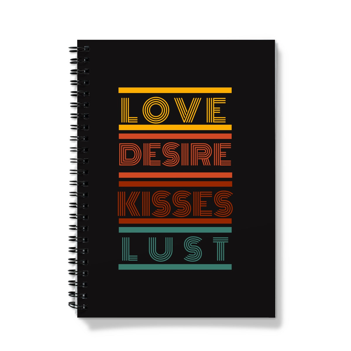 love desire kisses lust card Notebook