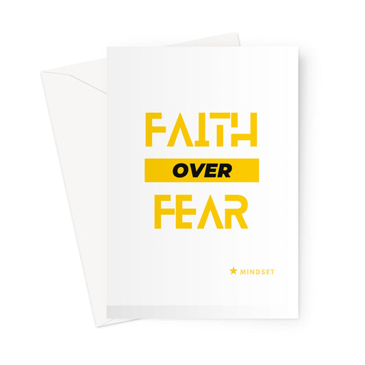 faith over fear Greeting Card