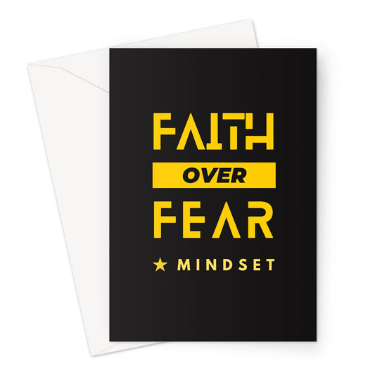 Faith over Fear card Greeting Card