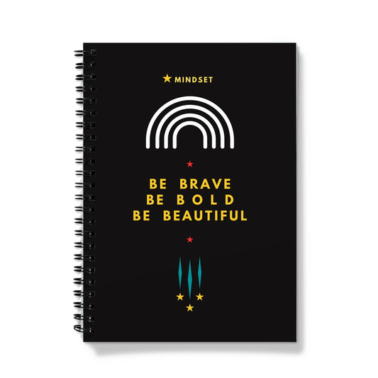 be brave, bold, beautiful card Notebook