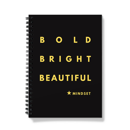 bold bright beautiful card Notebook