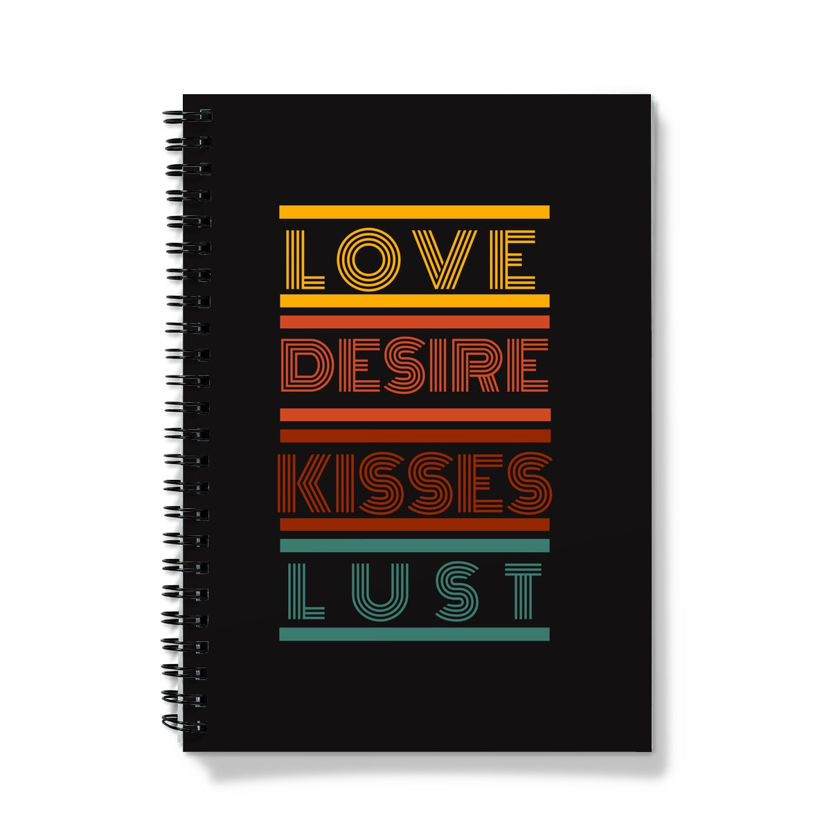 love desire kisses lust card Notebook