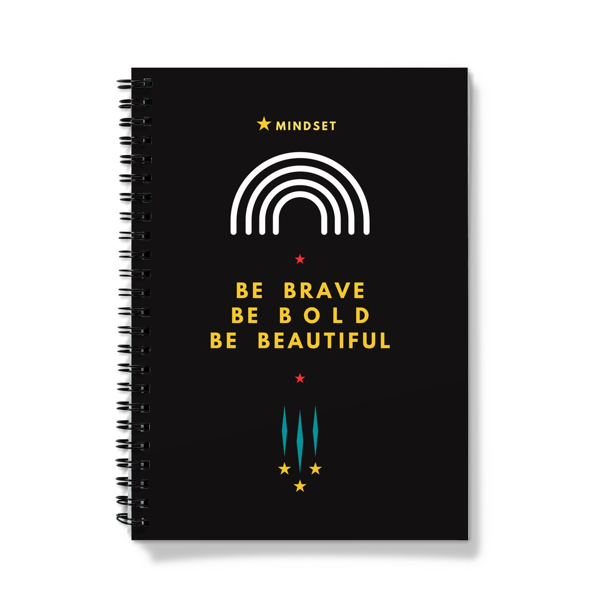 be brave, bold, beautiful card Notebook