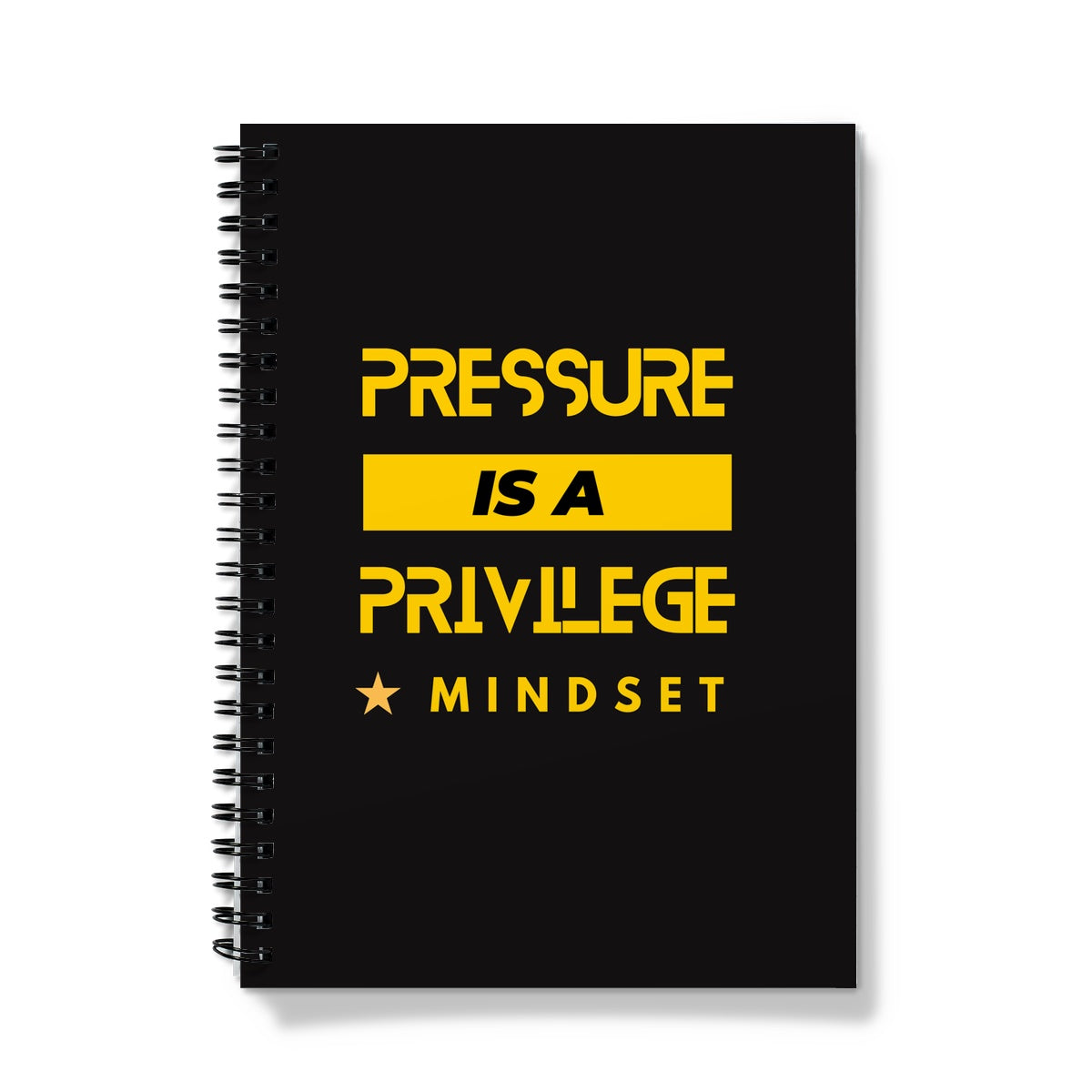 pressure is a privilege card  Notebook