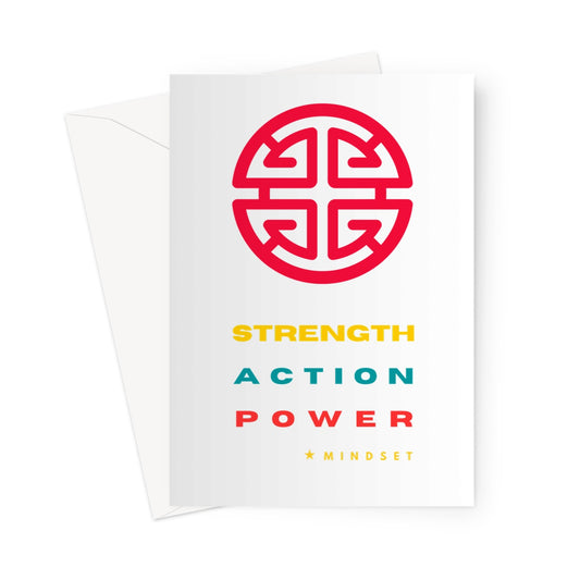 Strength Action Power  Greeting Card