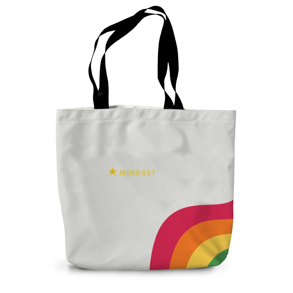 rainbow - bold bright beautiful  Canvas Tote Bag