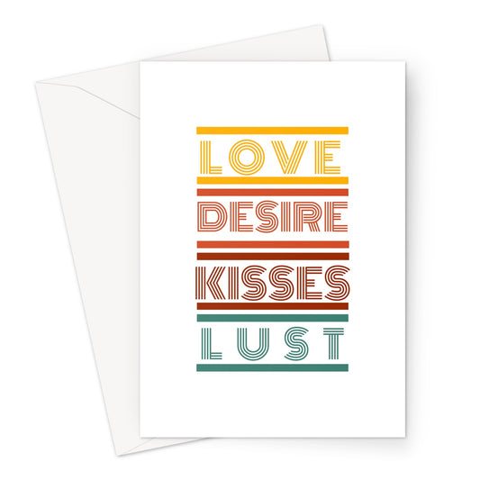 Love, Desire, Kisses Greeting Card